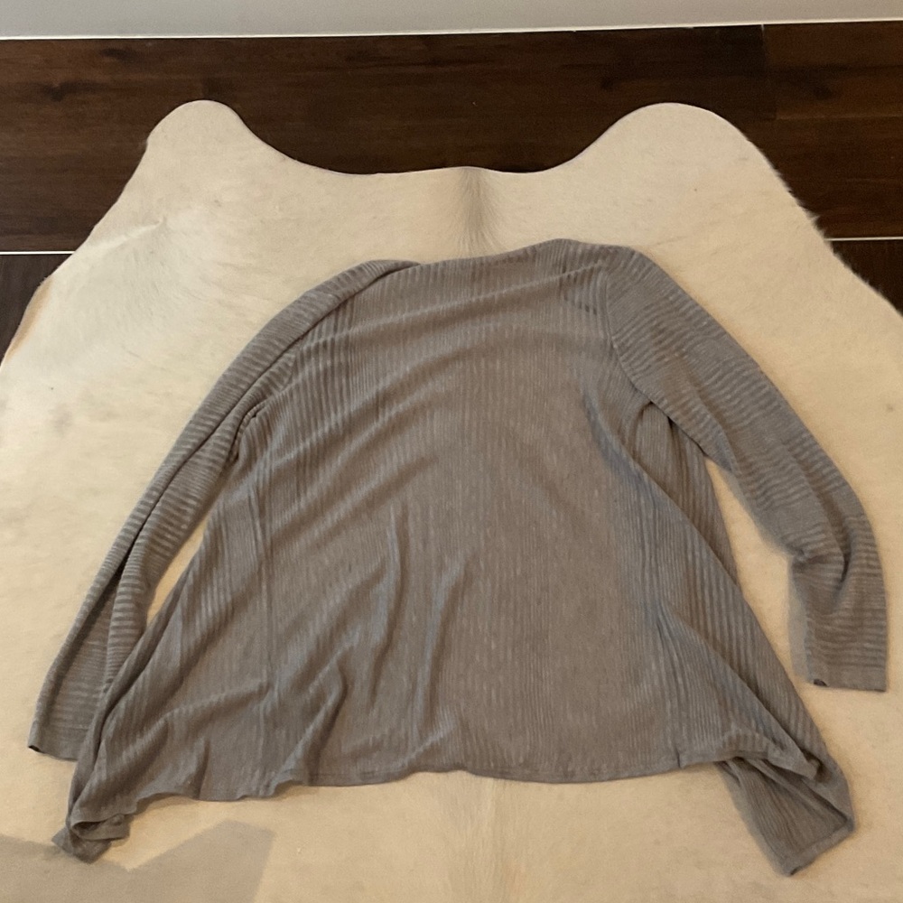 Calvin Klein Light Gray Open Cardigan - Picture 3 of 3